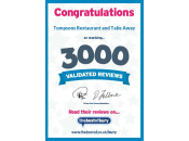 Tompsons 3000 Validated Reviews Certificate