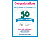 50 Validated Reviews - Bury Financial Advisors Ltd