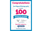 100 Validated Reviews Joe Hague Photography