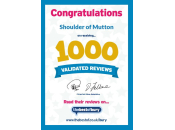 1000 Validated Reviews Shoulder of Mutton