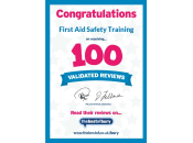 100 validated reviews - First Aid Safety Training