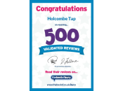 500 validated reviews - Holcombe Tap