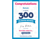 300 Validated Reviews Belvoir