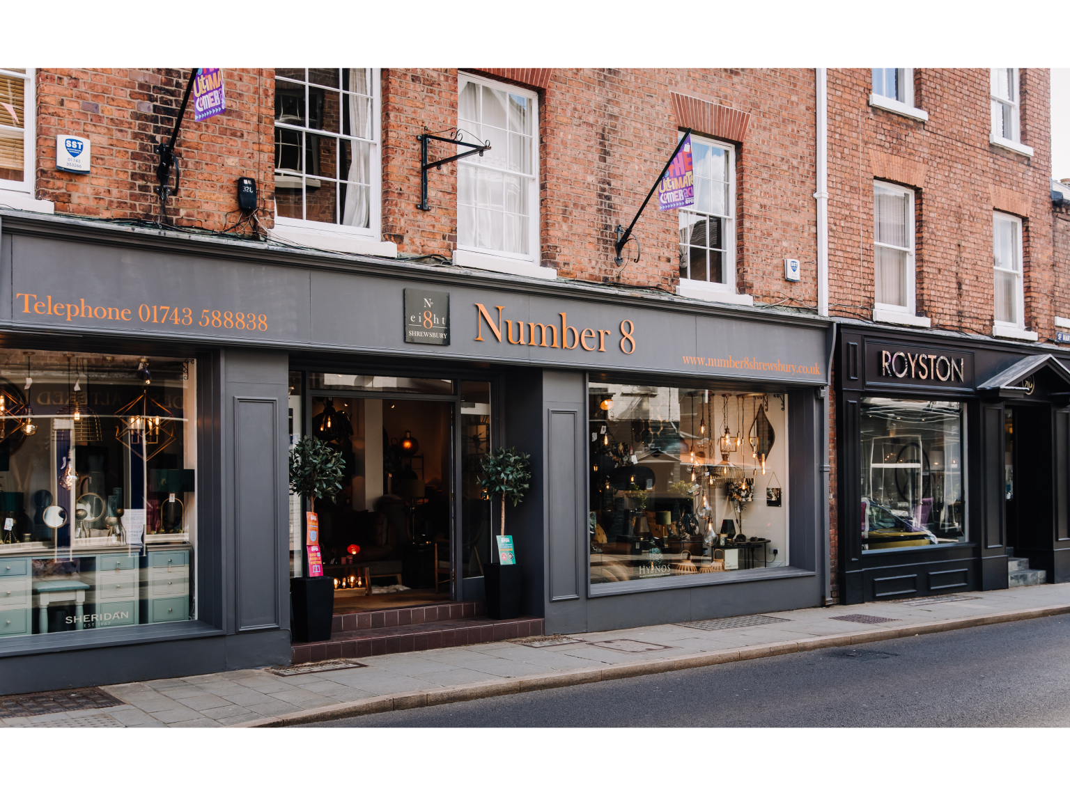 Number 8 Shrewsbury for Britishmade furniture, beds and mattresses