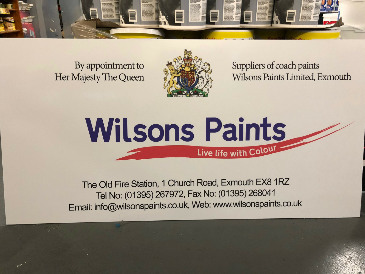 Wilsons Paints Exmouth interior & exterior paint suppliers