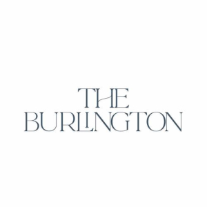 Logo of Burlington Hotel Eastbourne with bold black text on white background