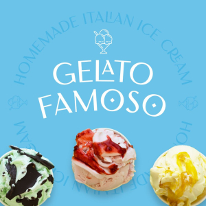 Gelato Famoso Ice Cream Parlour Logo