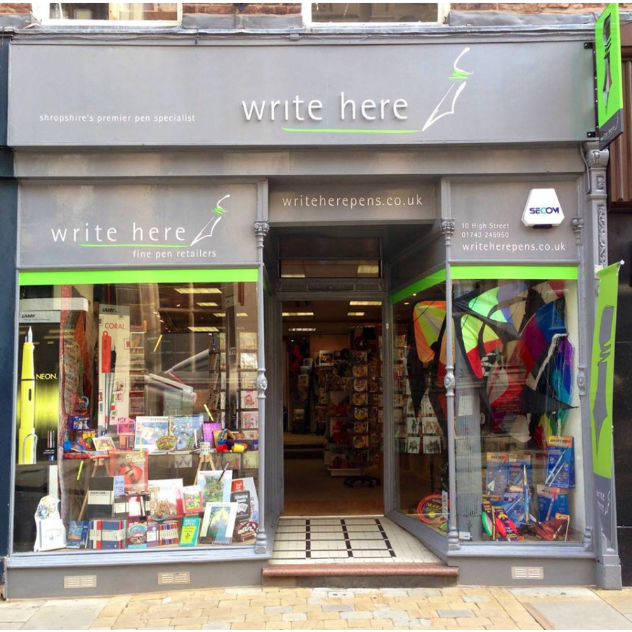 Write Here pen specialists and gift shop in Shrewsbury