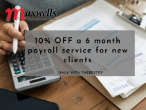 10% OFF a 6 month payroll service for new clients