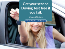 Get your second Driving Test free if you fail.