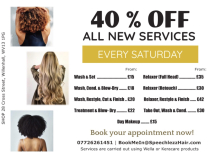 40% OFF ALL NEW SERVICES - Speechlezz Hair Extensions