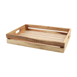 T&G Acacia Wood Large Crate - The Kitchen Shop