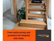 FREE onsite survey and quotation for bespoke staircases
