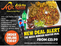 Mega Hunger Buster Deal at Mr Grill Pizza & Peri Peri