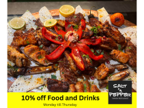 10% off Food and Drinks From Salt 'n' Pepper 