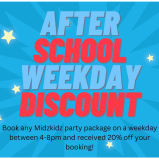 20% off childrens parties with Midzkidz midweek offer