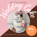 15% Off Wedding Cakes