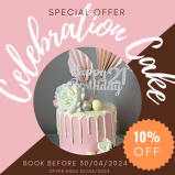 10% off any Celebration Cake