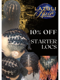 10% OFF starter Locs at Lazuli Hair