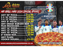 Euro 2024 Weekend offers from Mr Grill Pizza & Peri Peri