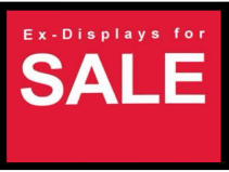 We have a few displays on offer at the moment at more than 50% off!!