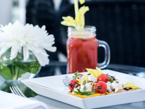 Crown Club classic cocktails and chef's bites