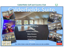 Private Function Venue Hire at Calderfields Golf & Country Club, Walsall