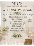Stunning Wedding Package from NICS Bargain Flowers & Hire Service in Walsall