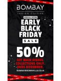 Black Friday Sale 50% off main dishes collection only!