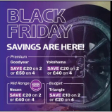 Here’s the latest and greatest Black Friday discounts for ordering tyres on our website.