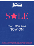 NOW 50% Off Sale Items at JACKS FOR WOMEN!