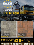 🔥 50mm BLOCK PAVING at Gill's Building Supplies – FROM JUST £16/m² INC VAT 🔥