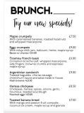 BRUNCH. New Specials 🥞✨