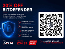 20% OFF Bitdefender Antivirus 12-Month Subscription