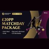 £20 Match Day Package at Grosvenor Casino