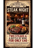 Steak Night  The Royal Oak Pub Naseby