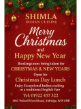 Christmas Day Lunch at Shimla Tandoori, Aldridge – Book Your Festive Feast!