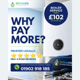 Boiler service for just £102 inc. VAT from 1st Time Fix - Gas, Plumbing & Heating Ltd 🛠️ 🏡