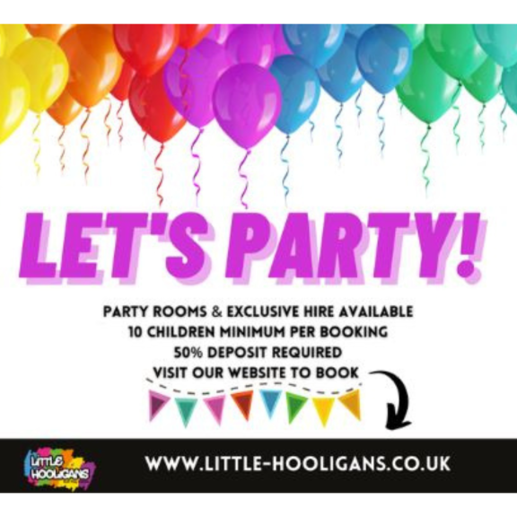 Book your Children's Party at Little Hooligans