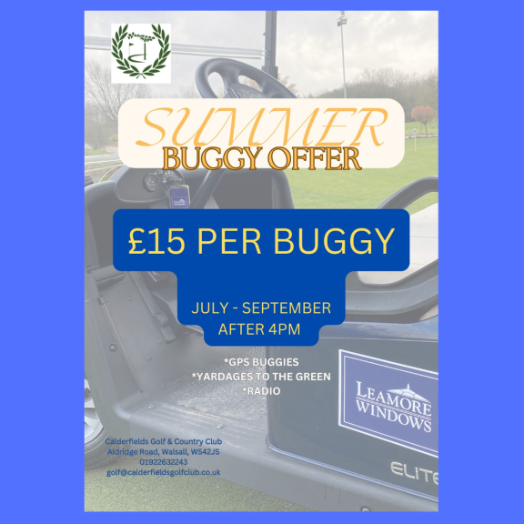 Summer Buggy Offer at Calderfields Golf and Country Club