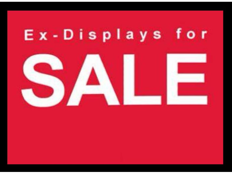 We have a few displays on offer at the moment at more than 50% off!!