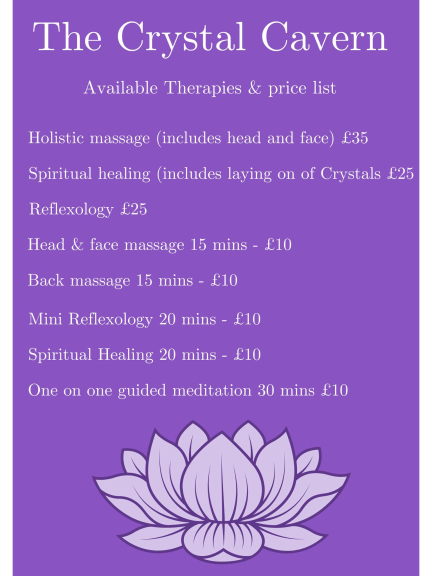 Holistic Therapies at The Crystal Cavern