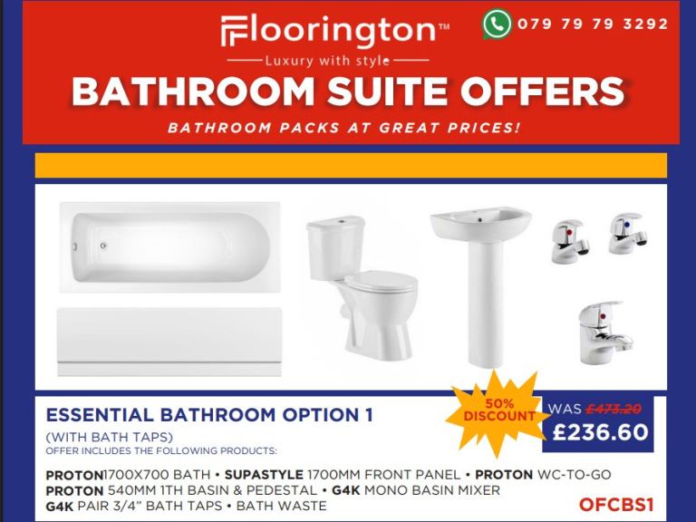 Bathroom Suite from Floorington! 