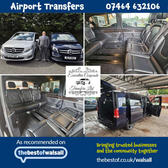 Going on Holiday? Book Your Airport Transfer Today with Executive Corporate Transfer Walsall