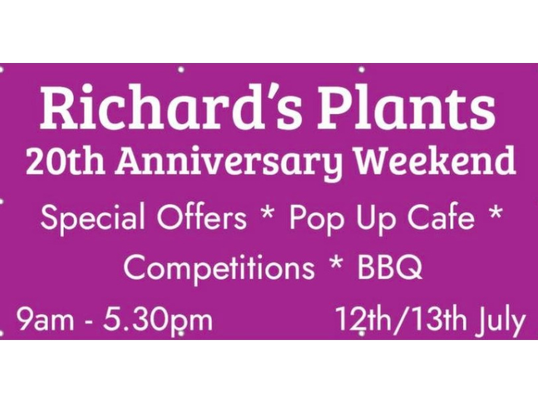 Richards Plants - Desborough  🥳 ANNIVERSARY WEEKEND SPECIAL OFFERS - 12/13th July - 9am to 5.30pm both days 🥳