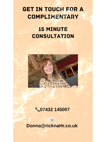 Free 15-Minute Consultation with Rickna HR Consulting Walsall