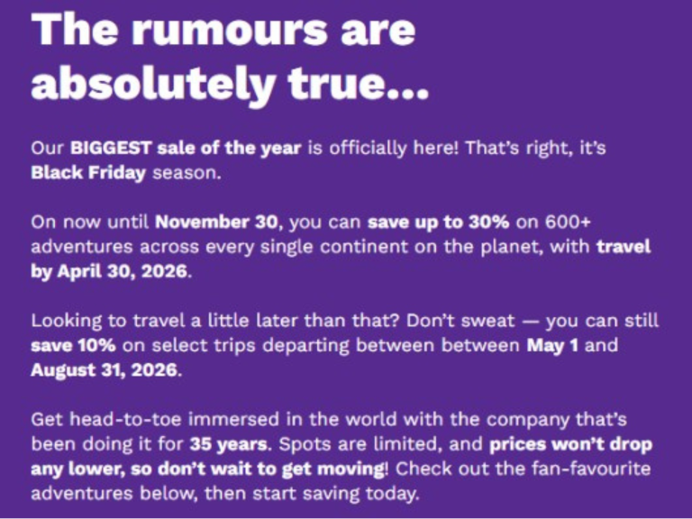 The Rumours Are True – Our Biggest Black Friday Sale Is Here