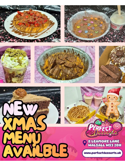 Perfect Desserts New Christmas Menu & Festive Deal in Walsall