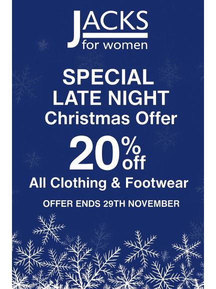 Special 'Flash' Christmas Offer at Jacks For Women