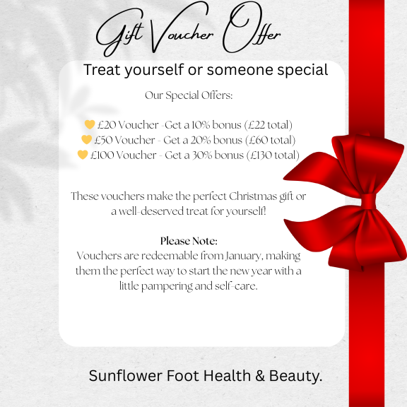 Special Gift Voucher Offer at Sunflower Foot Health & Beauty, Lichfield